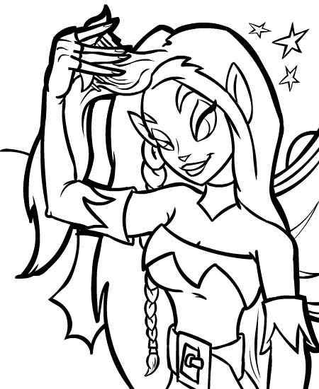faerie coloring pages - photo #6