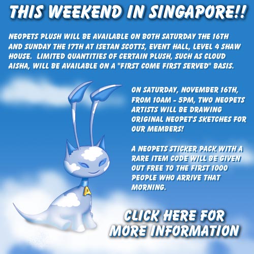 NeoPets Plushies in Singapore!!