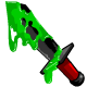 This noxious blade was forged by the evil Warlock Hubrid Nox many centuries ago.  He designed it to defeat Lupes in Battle!