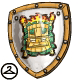 This Mystery Island themed shield will look great hanging in your closet, or out in the Battledome!