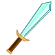 This Scimitar is a present from the Battle Faerie and will help you win your battles!