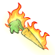 Vegetables can be very powerful Battledome items, especially when they are flaming!