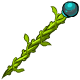 This magical staff is the only weapon Isca will wield.