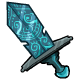 The runes on this sword make it a beautiful weapon to wield!