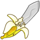 This weapon is great for either cutting up yummy bananas or for fending off opponents in the Battledome!