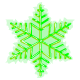 glowing snowflake