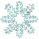 This snowflake has been made extra solid as ice has formed on it. One Use.