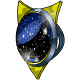 This shimmering shield is a prize from the Space Faerie Scratchcard.