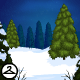Snowfall in the Night Background