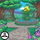 Spring Courtyard Background