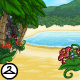 Tropical Island Paradise Background