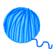 Blue Yarn Ball