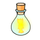 A Light Faerie is held captive inside this jar.  Release it and your pet may be blessed.