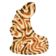  Large Swirly Chocolate Cybunny