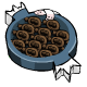 A large Kiko shaped box filled with delicious dark chocolate Kikos.
