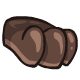 Dark Chocolate Kougra Paw