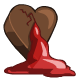 Oozing Chocolate Heart