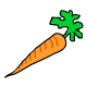 A 100% natural carrot for your pet to nibble
on.