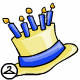 Blue 9th Birthday Cake Hat