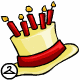 Red 9th Birthday Cake Hat