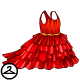 Red Flamenco Peophin Dress
