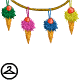Beautifully crafted multi colored icecream garland to remind you of ice creams all day.This prize was awarded by AAA for beating his Daily Dare score in Y20.