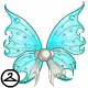 These wings are actually more like extra fins. This item is only wearable by Neopets painted Maraquan. If your Neopet is not painted Maraquan, it will not be able to wear this item.