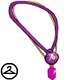 Purple Moehog Necklace