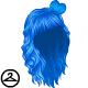 This striking blue wig will never let you feel blue!