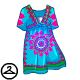 Colourful Zafara Dress