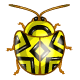 Yellow and Black Collectable Scarab