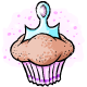 Aww how cute, this little muffin even has a tiara just like Fyora!