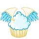 This pretty muffin even has edible chocolate Taelia wings.