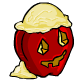 Vanilla Ice Cream Apple Lantern