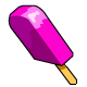 Frozen black cherry on a stick!