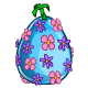 Negg de Páscoa Florido Azul | Item de Neopets