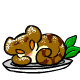 A creamy vanilla pudding in the shape of a Kougra!