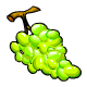 A delicious bunch of green grapes for your Neopet to munch on.