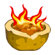 Flaming Hot chilli served in a bread bowl!