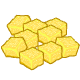A handful of sugary pineapple cubes - the perfect snack for any Neopet.
