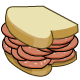 Sandwich con carne extra