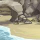 Pedaço do Mapa da Praia Esquecida de Neopets