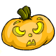 This sulky looking pumpkin will glow all year round.