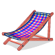 Sit back and enjoy the sights and sounds on the beach in this comfy beach chair.
