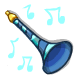 Blue Party Horn