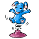 Busca de Neopets | Blumaroo Azul com Mola de Brinquedo