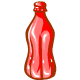 You can eat all of this raspberry drink - even the bottle top!