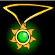 This necklace can be used only once and then it will fade away.  It will restore a tired pet to full health during battle.  One Use.  Only one healing item can be equipped to your pet!