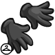 A simple pair of black gloves.
