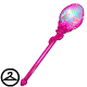 Show off your love for Neggs with this glittering staff. This NC item was awarded for participating in the Mysterious Magical Neggs in Y19.